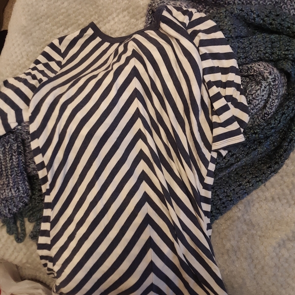 Blue and white stripped t-shirt - Picture 1 of 2